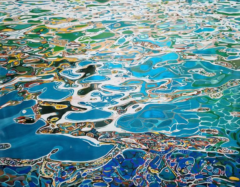 Original Abstract Water Painting by Alexandra Djokic