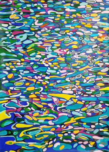 Print of Abstract Water Paintings by Alexandra Djokic