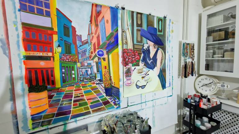 Original Contemporary Women Painting by Alexandra Djokic
