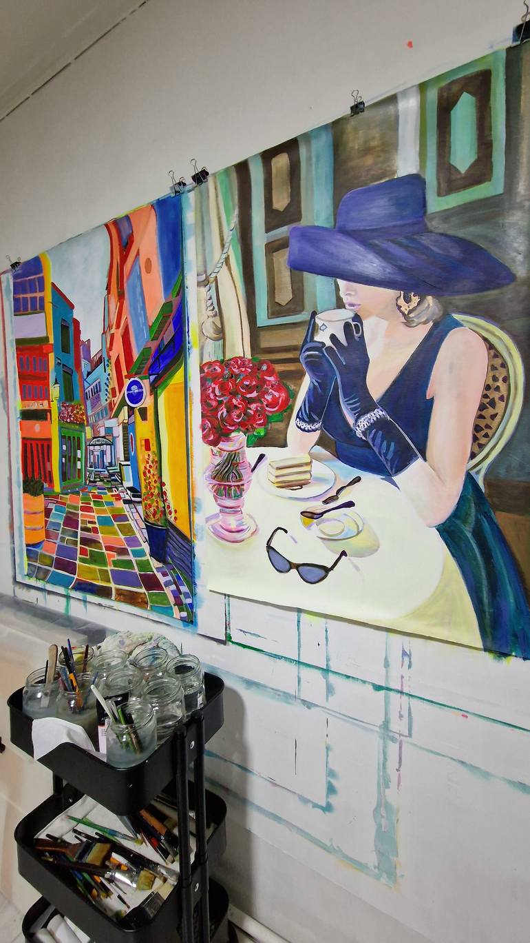 Original Contemporary Women Painting by Alexandra Djokic