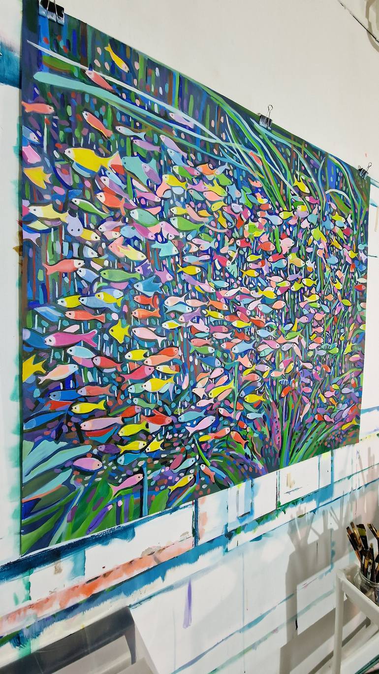 Original Contemporary Animal Painting by Alexandra Djokic