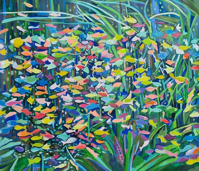 Original Contemporary Animal Painting by Alexandra Djokic
