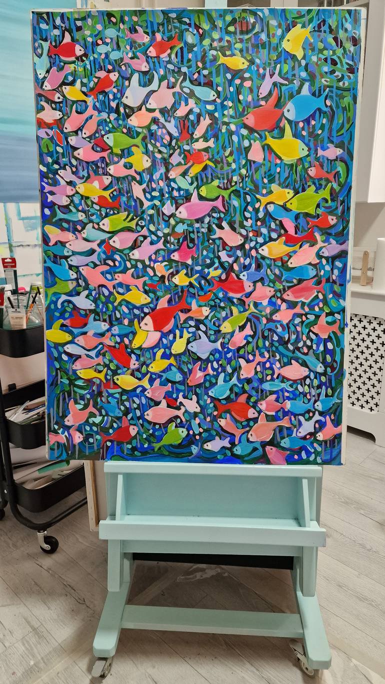 Original Abstract Animal Painting by Alexandra Djokic