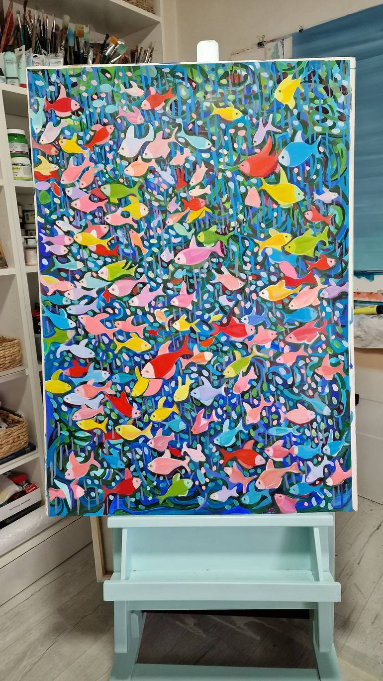 Original Abstract Animal Painting by Alexandra Djokic