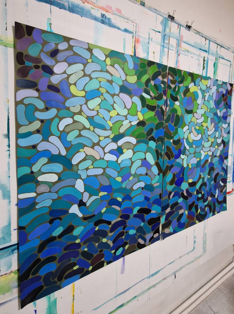 Original Abstract Expressionism Abstract Painting by Alexandra Djokic