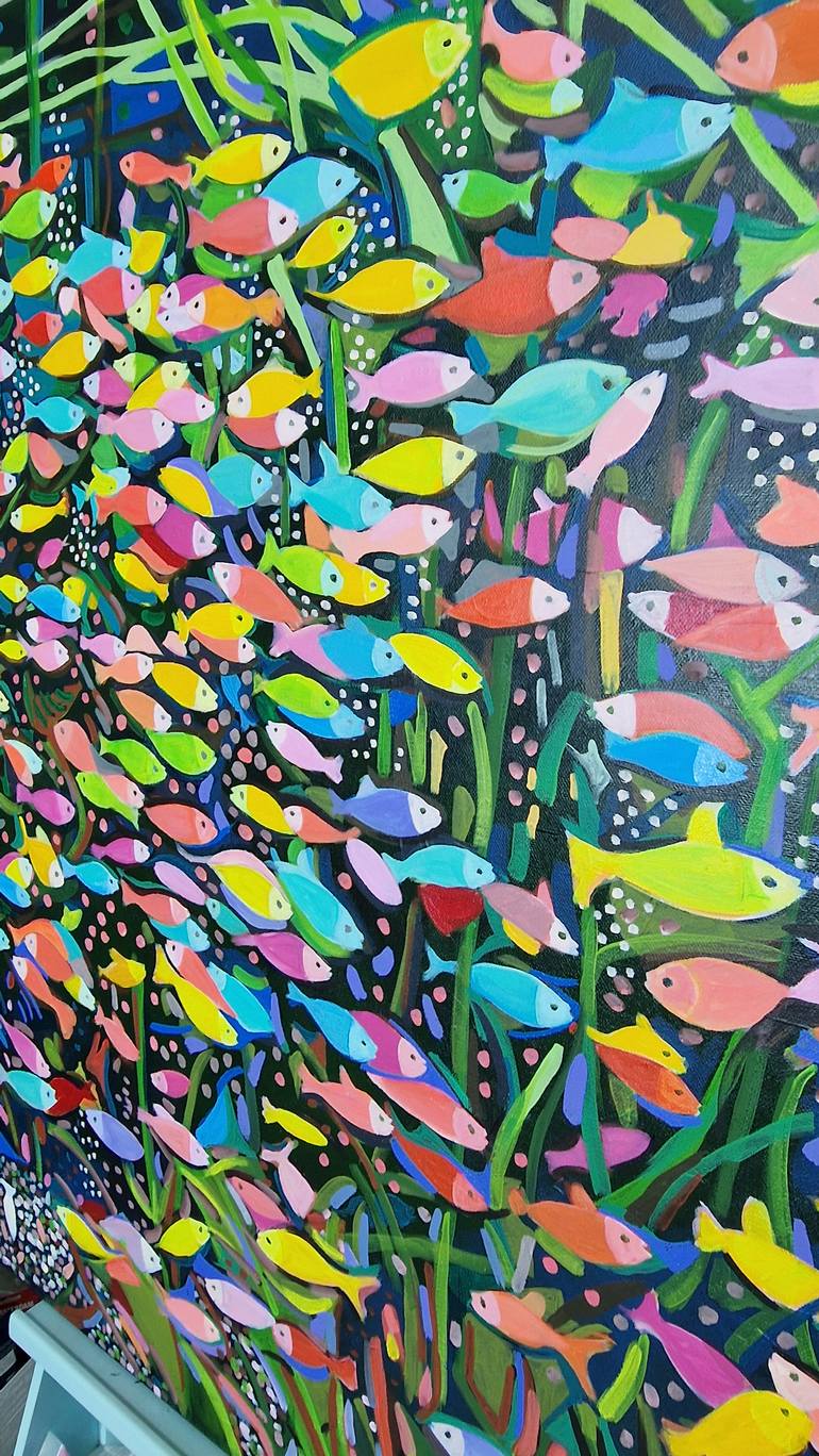 Original Abstract Animal Painting by Alexandra Djokic