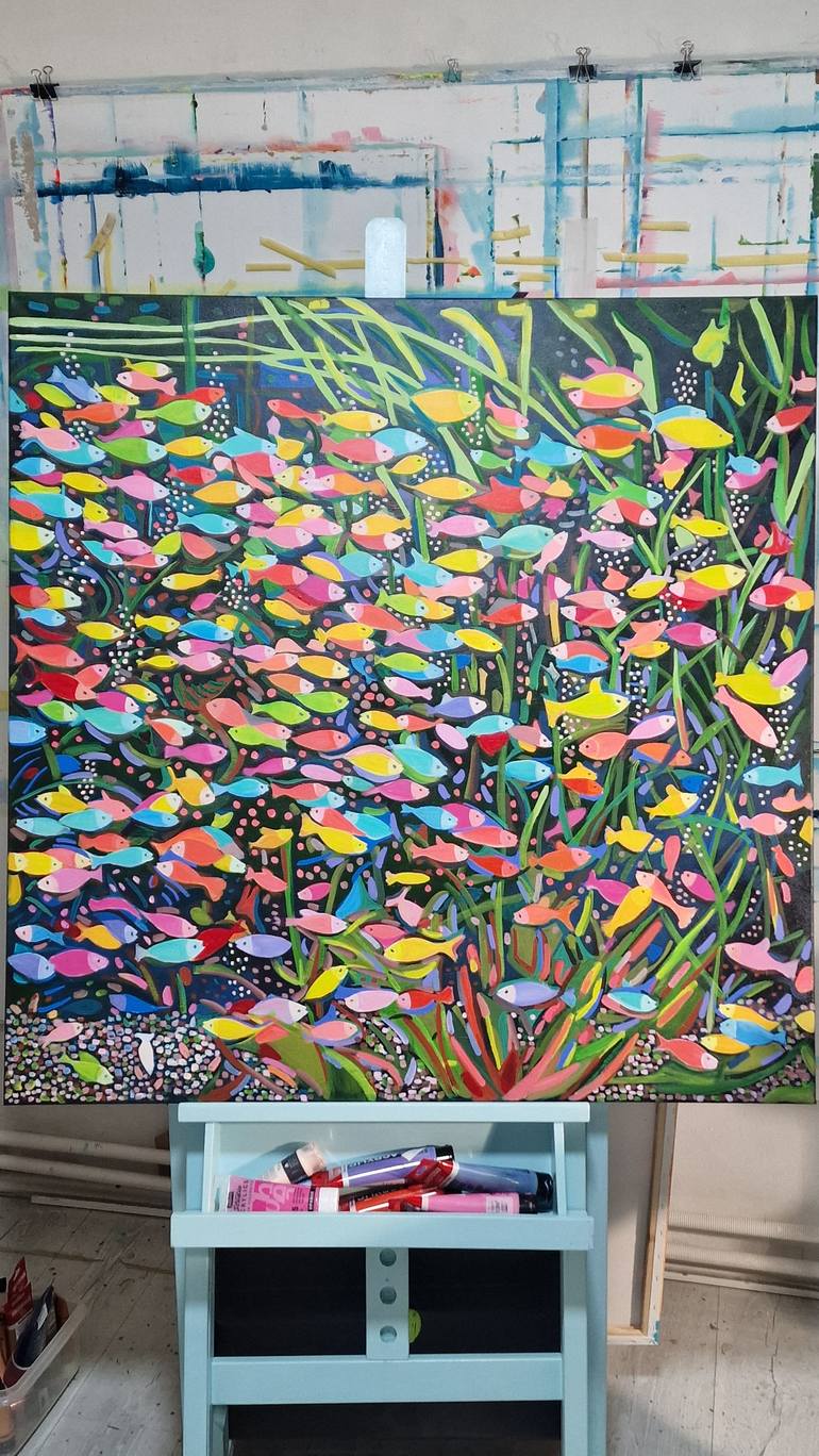 Original Abstract Animal Painting by Alexandra Djokic