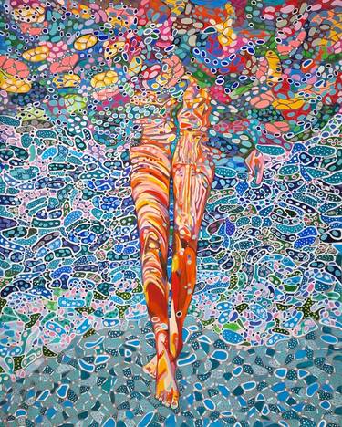 Original Abstract Beach Paintings by Alexandra Djokic