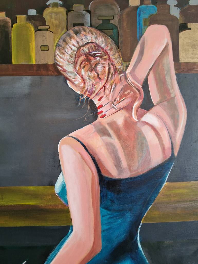 Original Classicism Women Painting by Alexandra Djokic