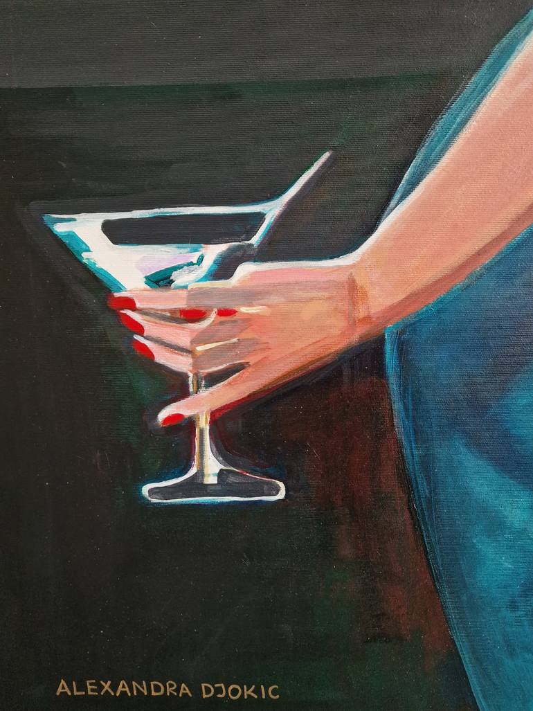 Original Classicism Women Painting by Alexandra Djokic