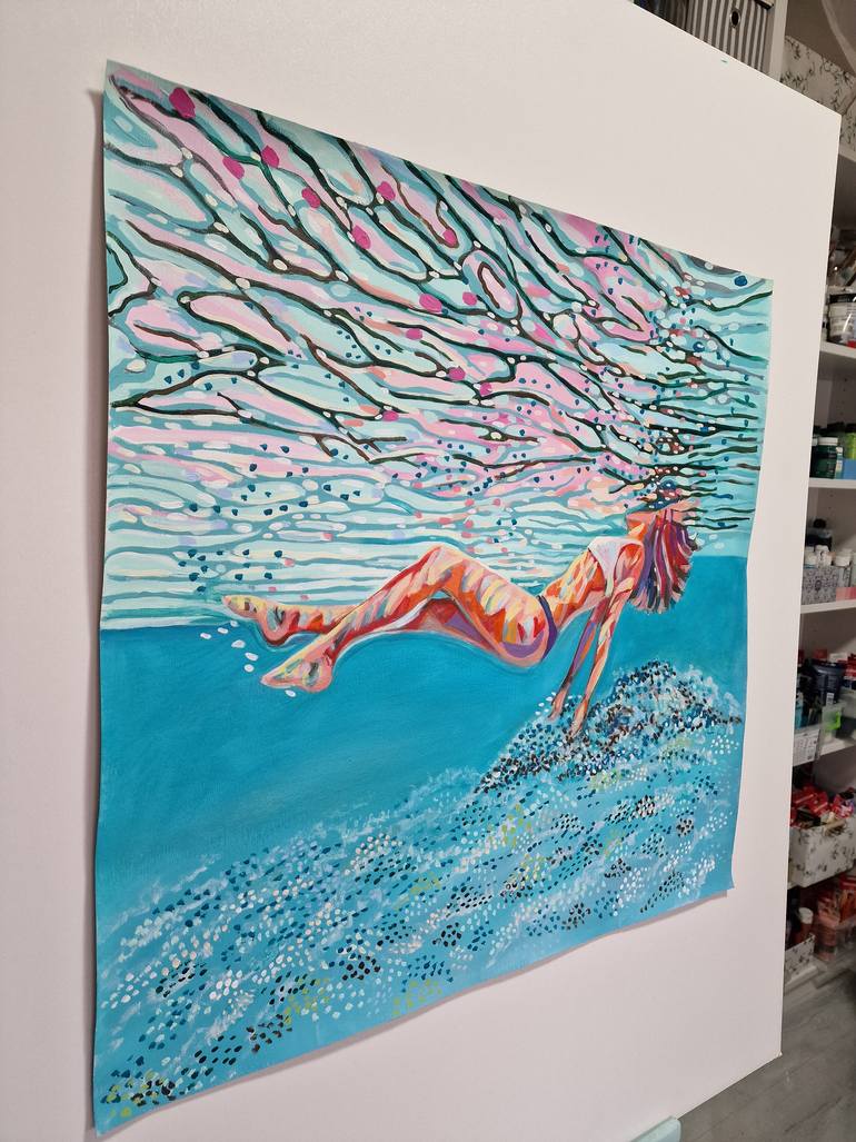 Original Other Beach Painting by Alexandra Djokic