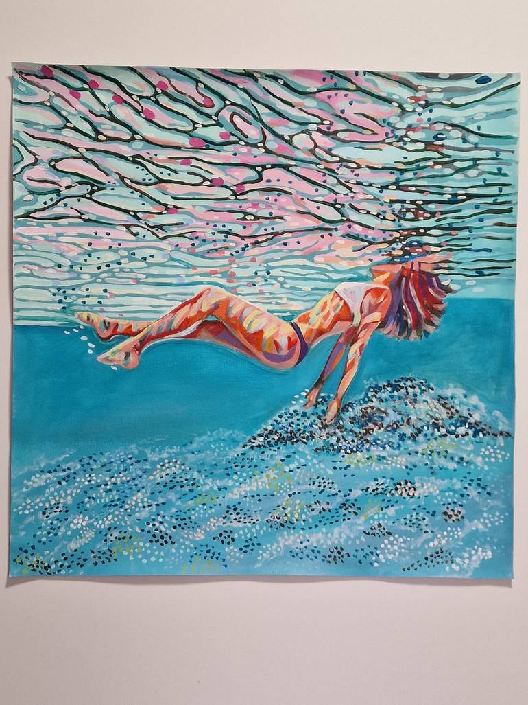 Original Other Beach Painting by Alexandra Djokic