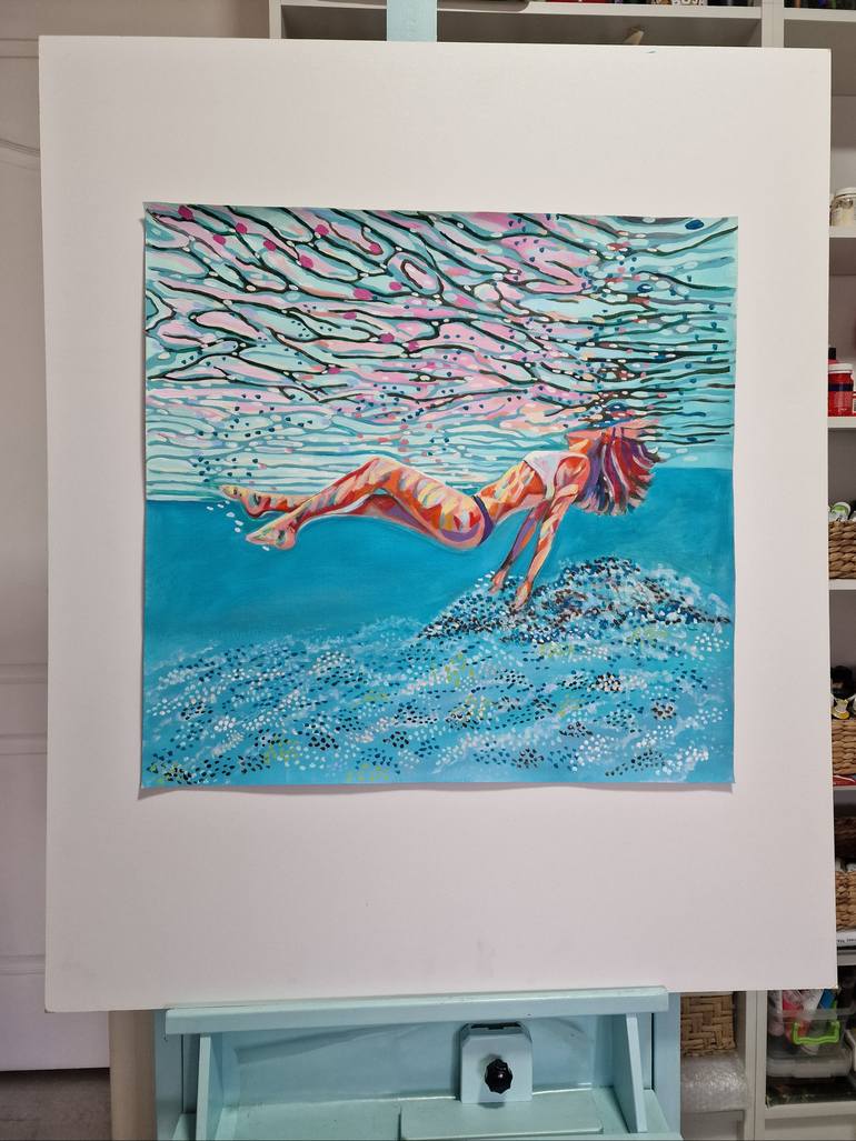 Original Other Beach Painting by Alexandra Djokic