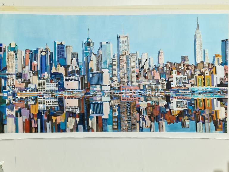 Original Figurative Architecture Painting by Alexandra Djokic