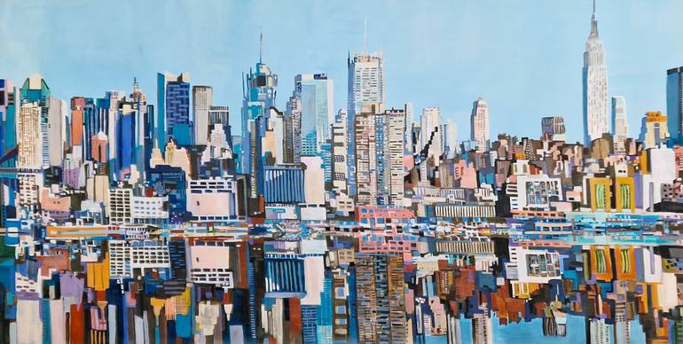 Original Figurative Architecture Painting by Alexandra Djokic