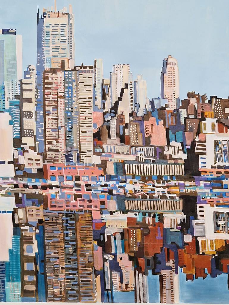 Original Figurative Architecture Painting by Alexandra Djokic