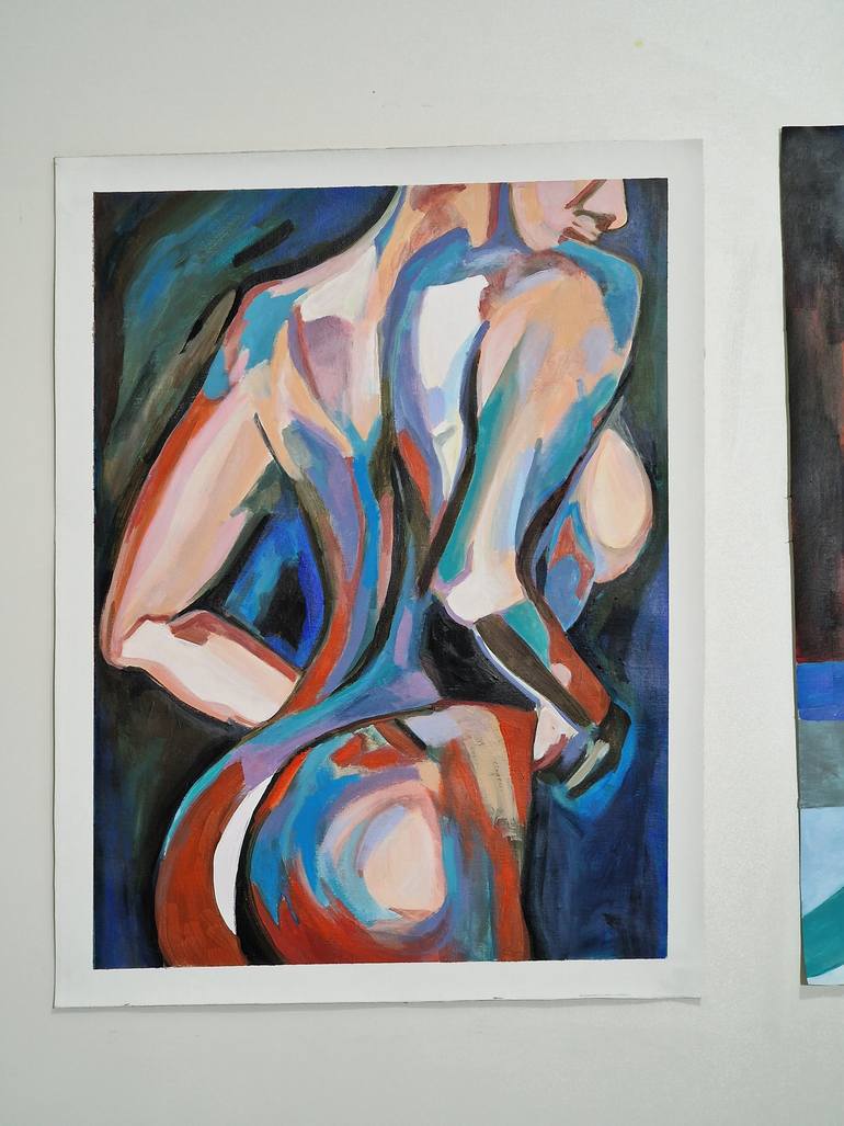 Original Abstract Expressionism Abstract Painting by Alexandra Djokic