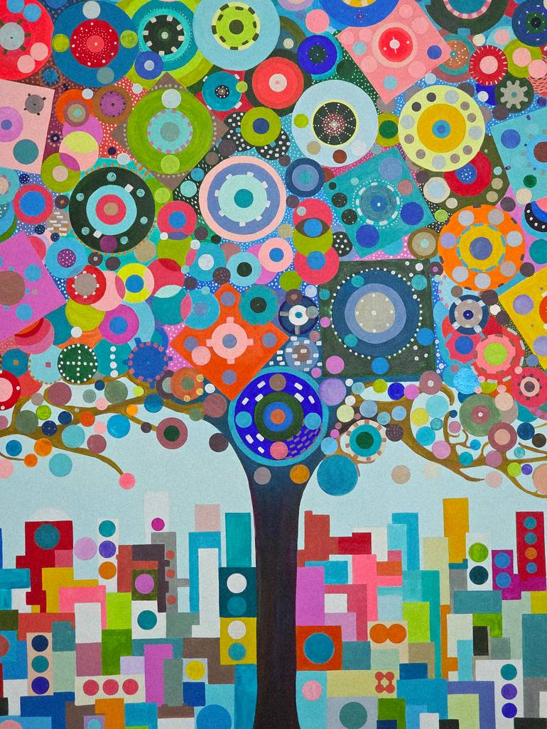 Original Color Field Painting Abstract Painting by Alexandra Djokic