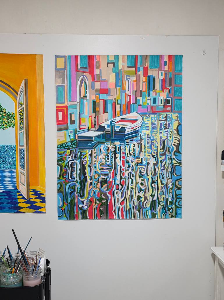 Original Abstract Water Painting by Alexandra Djokic