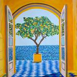 Seascape with Lemon Tree by Alexandra Djokic