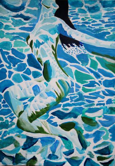 Print of Figurative Water Paintings by Alexandra Djokic