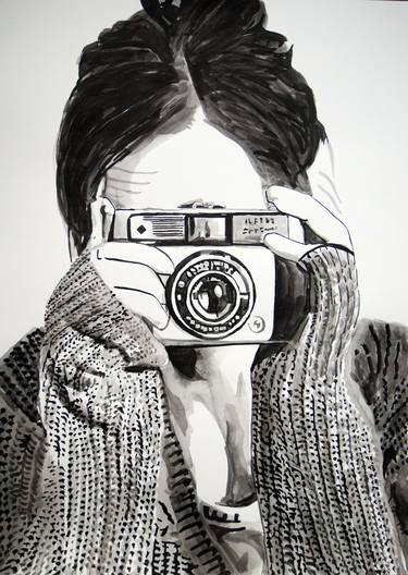Girl with camera #5 / 70 x 50 thumb