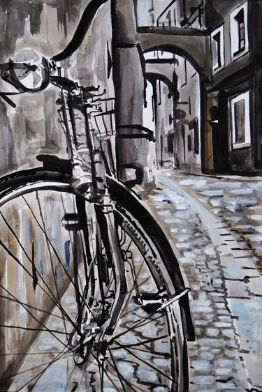 Print of Bicycle Drawings by Alexandra Djokic