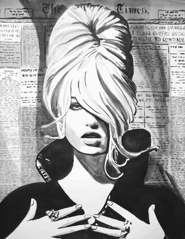 Original Pop Art People Drawings by Alexandra Djokic