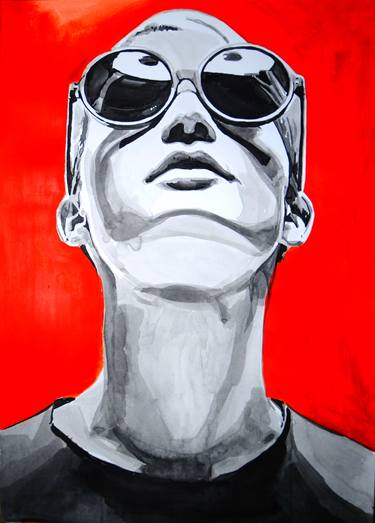 Girl with sunglasses #2 / 70 X 50 cm thumb