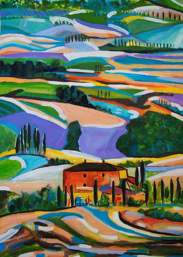Landscape of Tuscany / 70 X 50 cm thumb