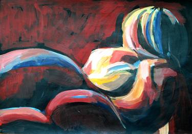 Original Abstract Nude Paintings by Alexandra Djokic