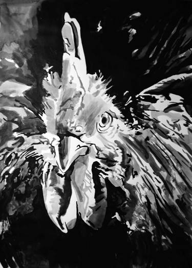 Rooster / 70 X 50 cm thumb