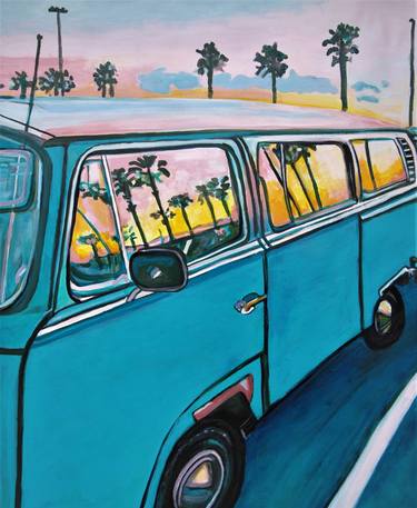 Print of Automobile Paintings by Alexandra Djokic