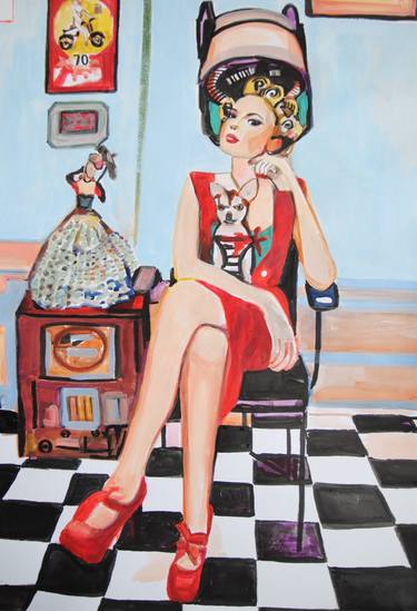 Original Pop Art Pop Culture/Celebrity Paintings by Alexandra Djokic