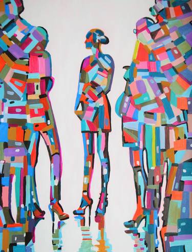 Print of Abstract People Paintings by Alexandra Djokic