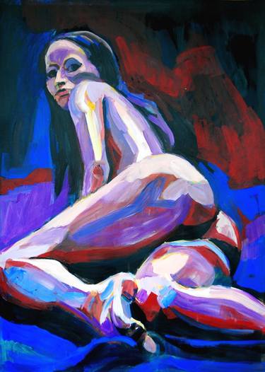 Original Modern Nude Paintings by Alexandra Djokic