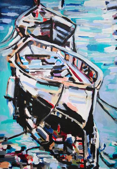 Print of Abstract Boat Paintings by Alexandra Djokic