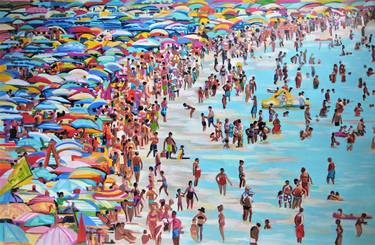 Original Fine Art Beach Paintings by Alexandra Djokic