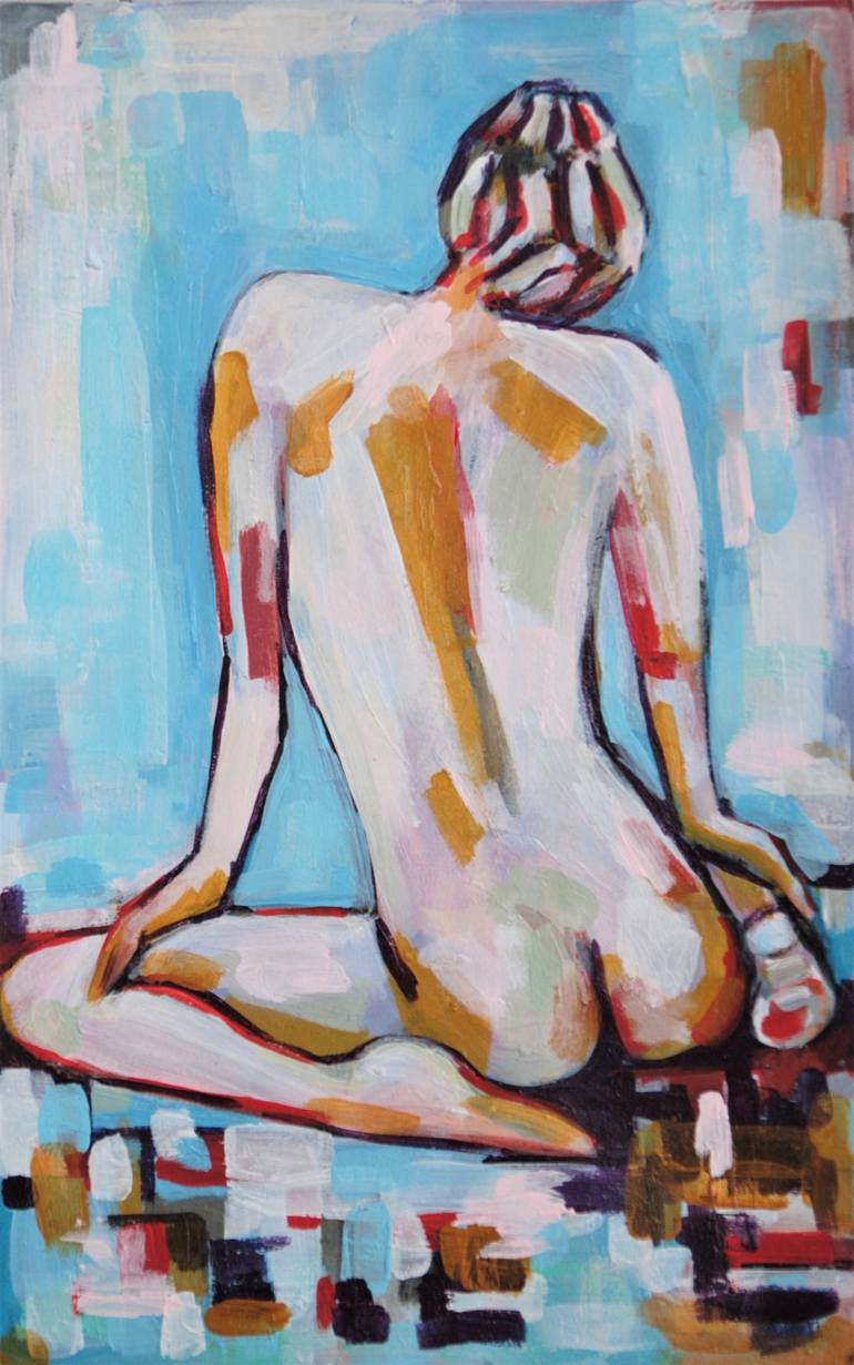 Original Abstract Nude Painting by Alexandra Djokic