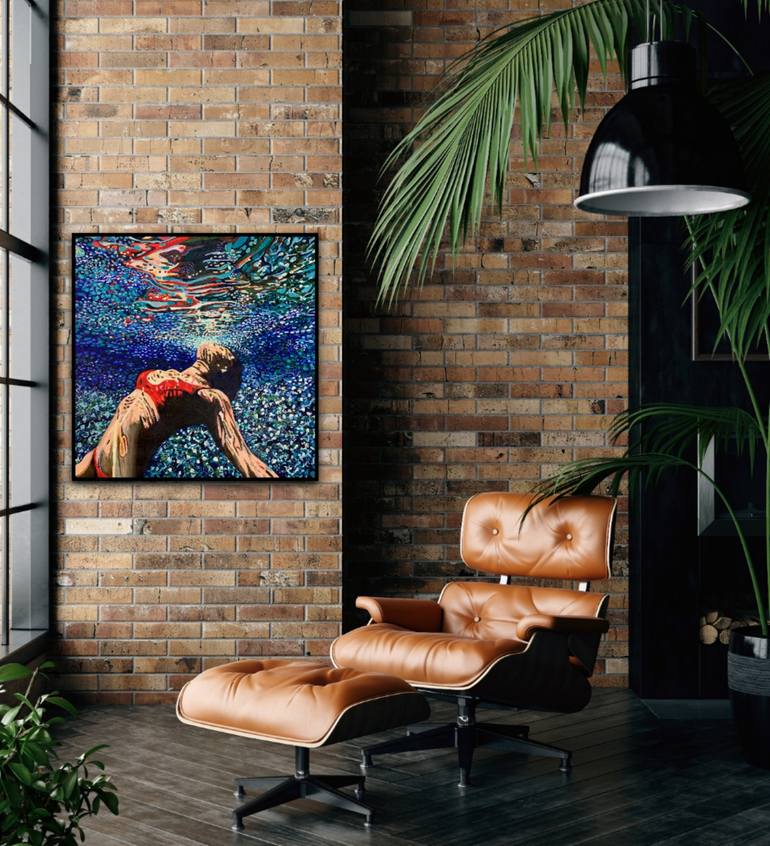 Original Figurative Beach Painting by Alexandra Djokic