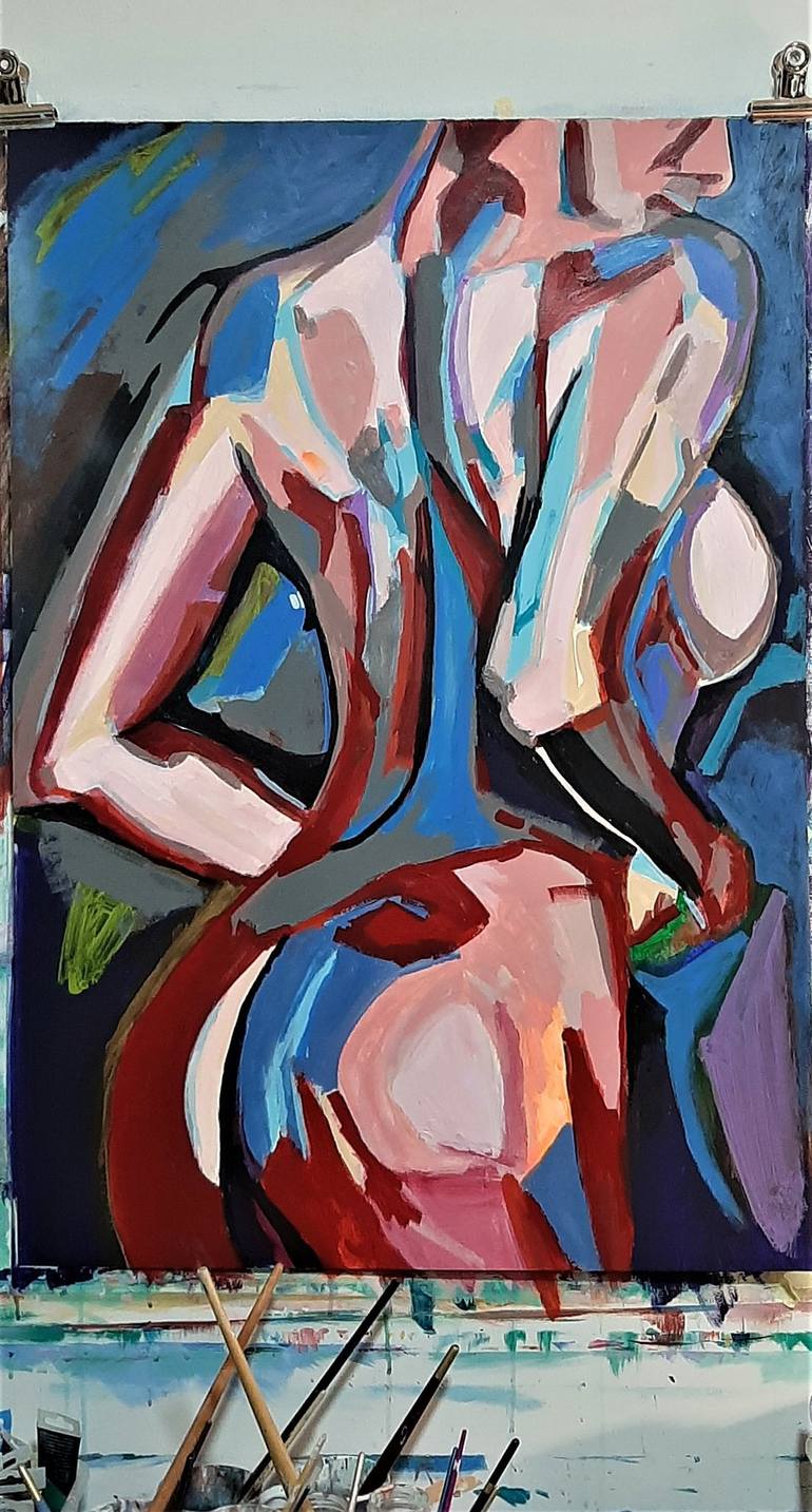 Original Nude Painting by Alexandra Djokic