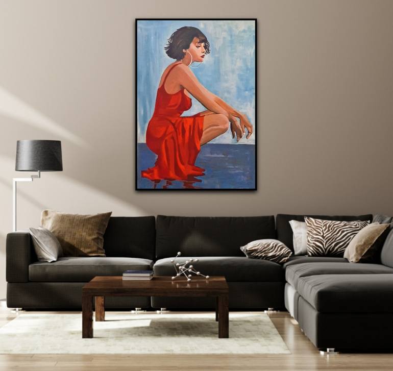 Original Figurative Women Painting by Alexandra Djokic