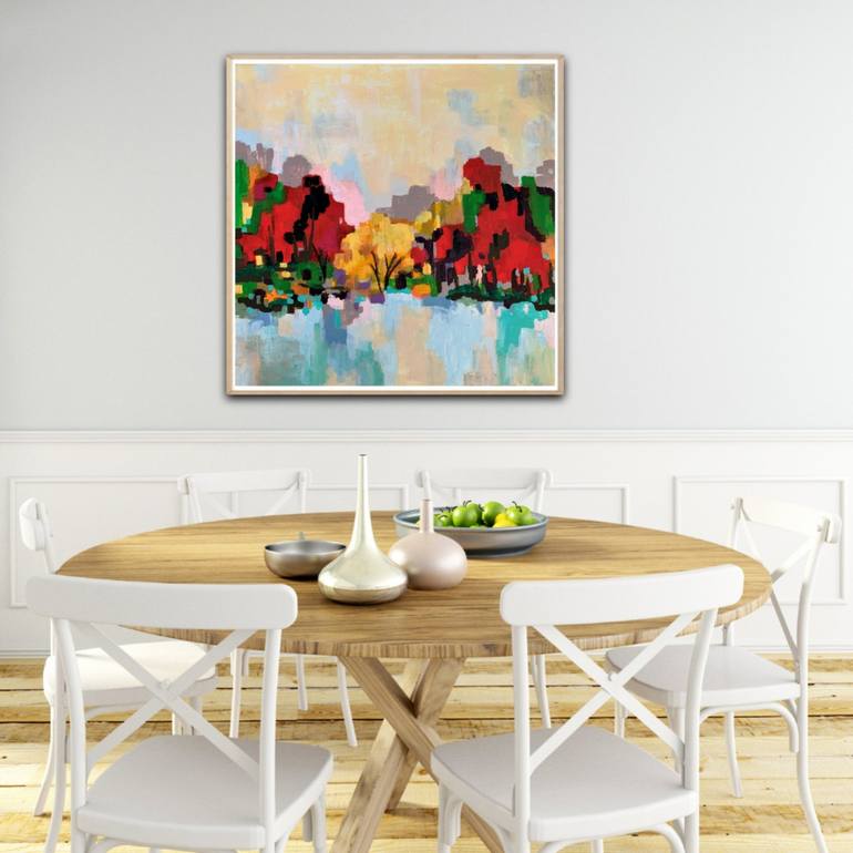 Original Abstract Landscape Painting by Alexandra Djokic