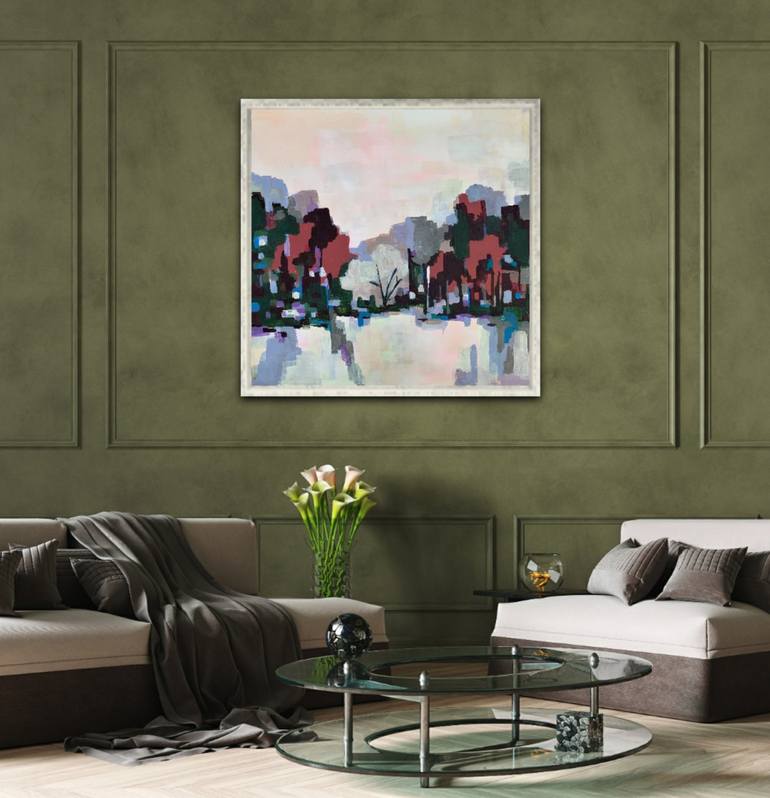 Original Abstract Landscape Painting by Alexandra Djokic