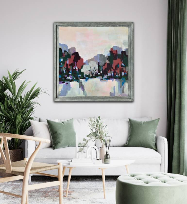 Original Abstract Landscape Painting by Alexandra Djokic