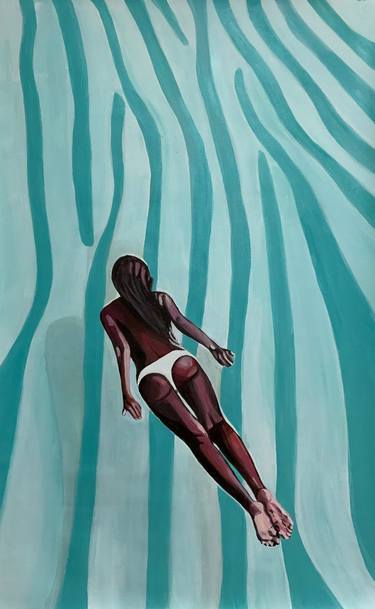 Print of Figurative Beach Paintings by Alexandra Djokic