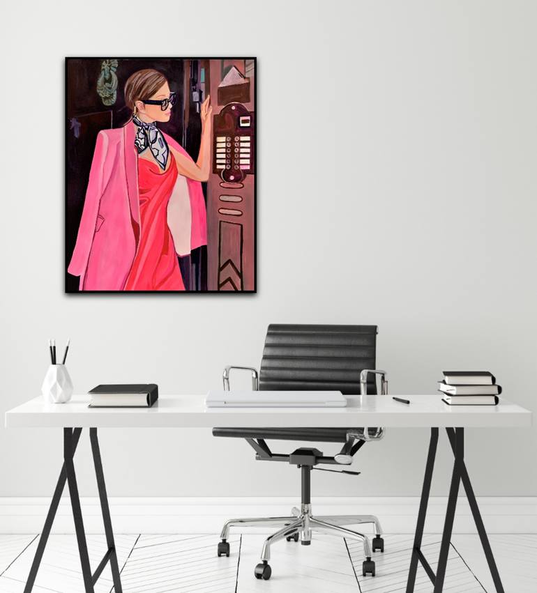 Original Figurative Fashion Painting by Alexandra Djokic