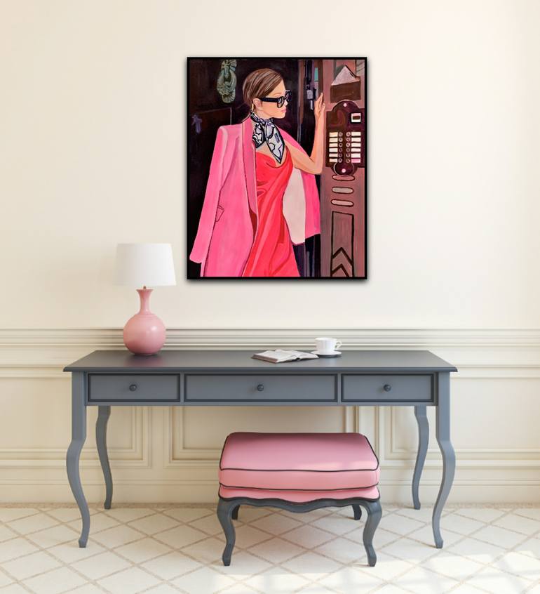 Original Figurative Fashion Painting by Alexandra Djokic