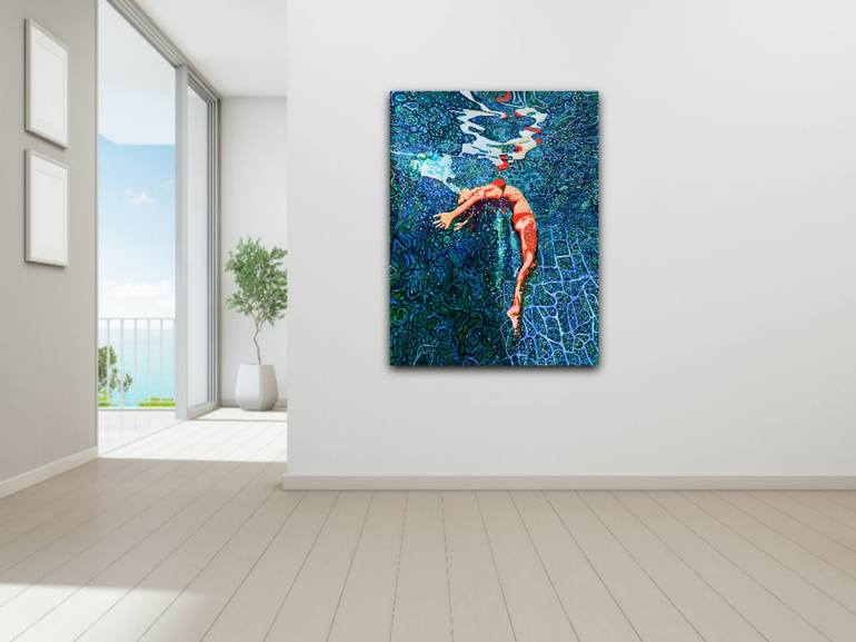 Original Fine Art Beach Painting by Alexandra Djokic