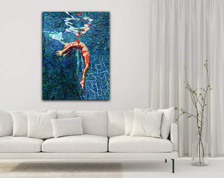 Original Fine Art Beach Painting by Alexandra Djokic